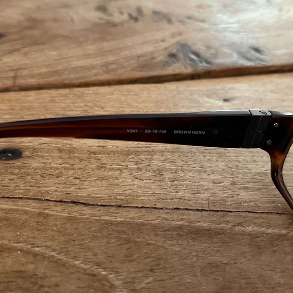 John Varvatos Tortoise Eyeglasses with Black Case - Picture 3 of 6